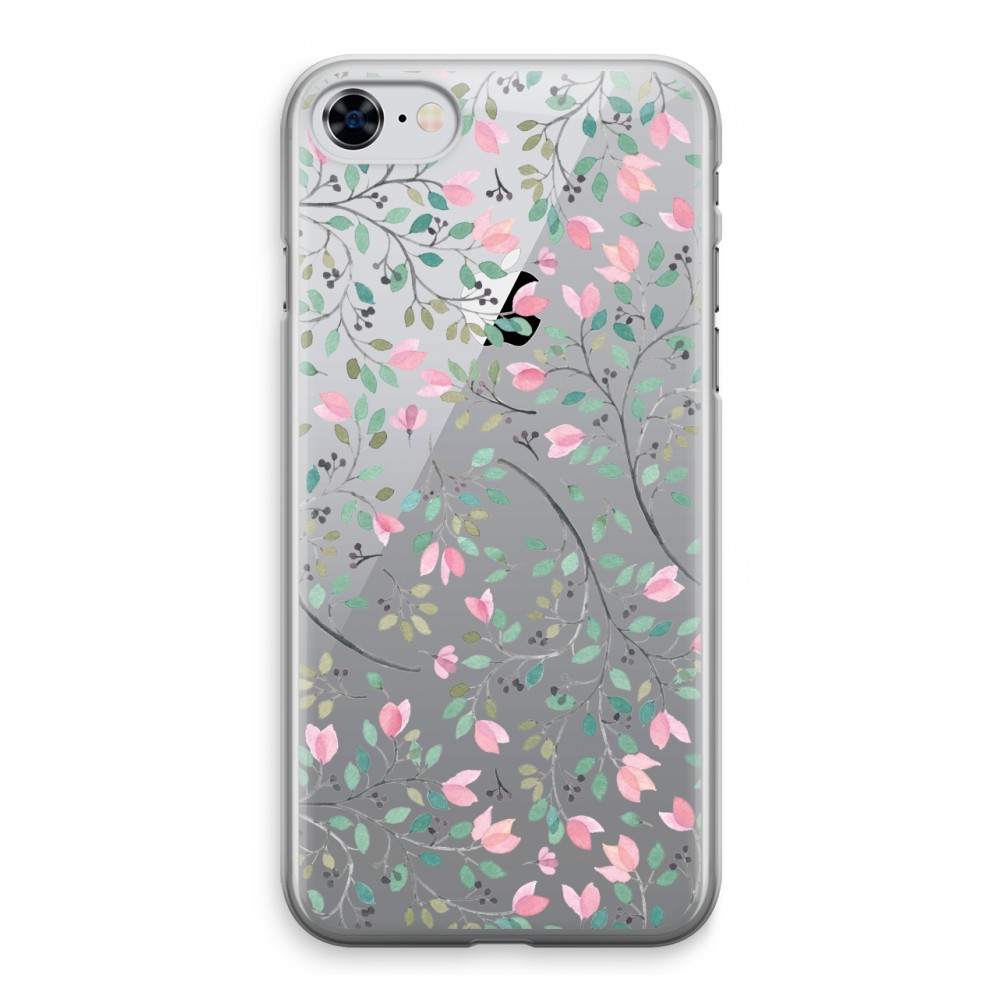 Apple Iphone 8 Transparant Hoesje Soft Sierlijke Bloemen apple kopen in de aanbieding Apple Iphone 8 Transparant Hoesje Soft Sierlijke Bloemen apple kopen in de aanbieding