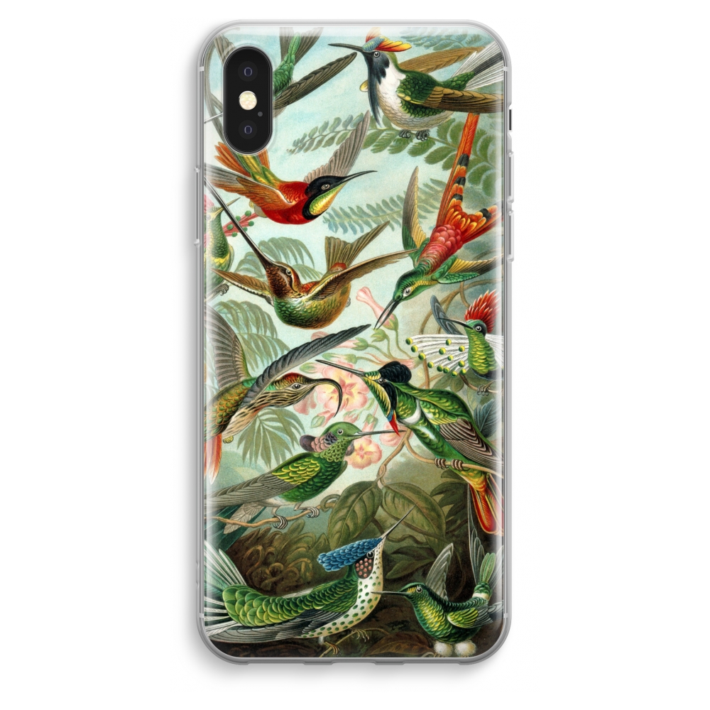 Apple Iphone Xs Max Transparant Hoesje Soft Haeckel Trochilidae apple kopen in de aanbieding
