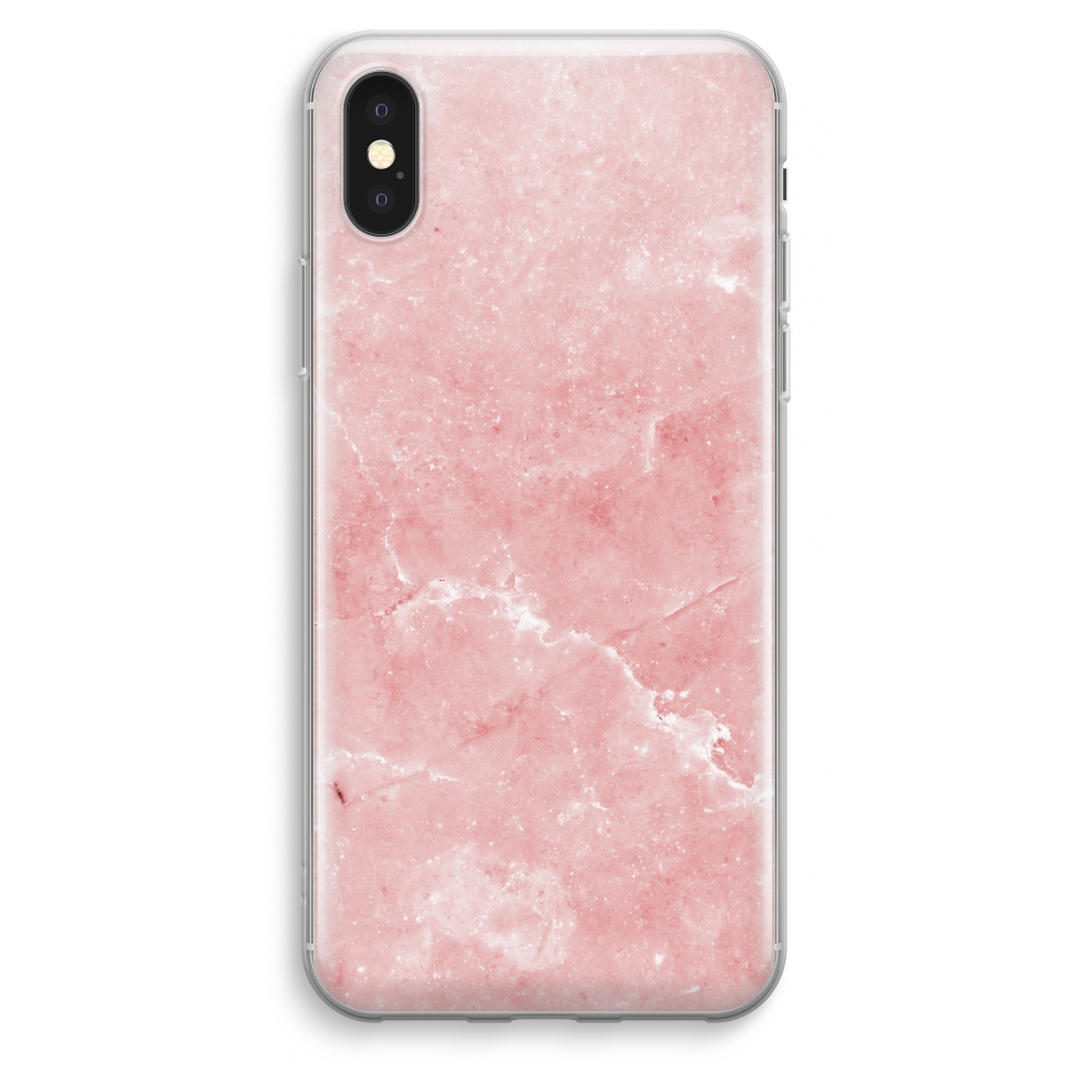 Apple Iphone Xs Max Transparant Hoesje Soft Roze Marmer apple kopen in de aanbieding Apple Iphone Xs Max Transparant Hoesje Soft Roze Marmer apple kopen in de aanbieding