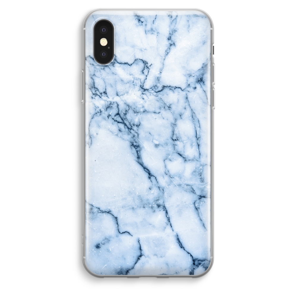 Apple Iphone Xs Max Transparant Hoesje Soft Blauw Marmer apple kopen in de aanbieding Apple Iphone Xs Max Transparant Hoesje Soft Blauw Marmer apple kopen in de aanbieding