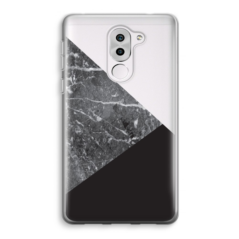 Honor 6X Transparant Hoesje Soft Combinatie Marmer honor kopen in de aanbieding