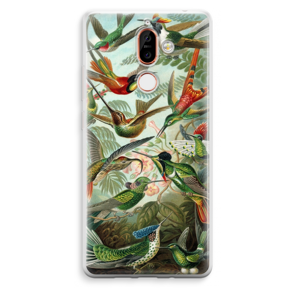 Nokia 7 Plus Transparant Hoesje Soft Haeckel Trochilidae nokia kopen in de aanbieding