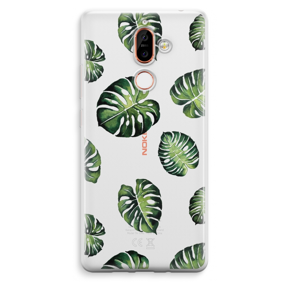 Nokia 7 Plus Transparant Hoesje Soft Tropische Bladeren nokia kopen in de aanbieding Nokia 7 Plus Transparant Hoesje Soft Tropische Bladeren nokia kopen in de aanbieding