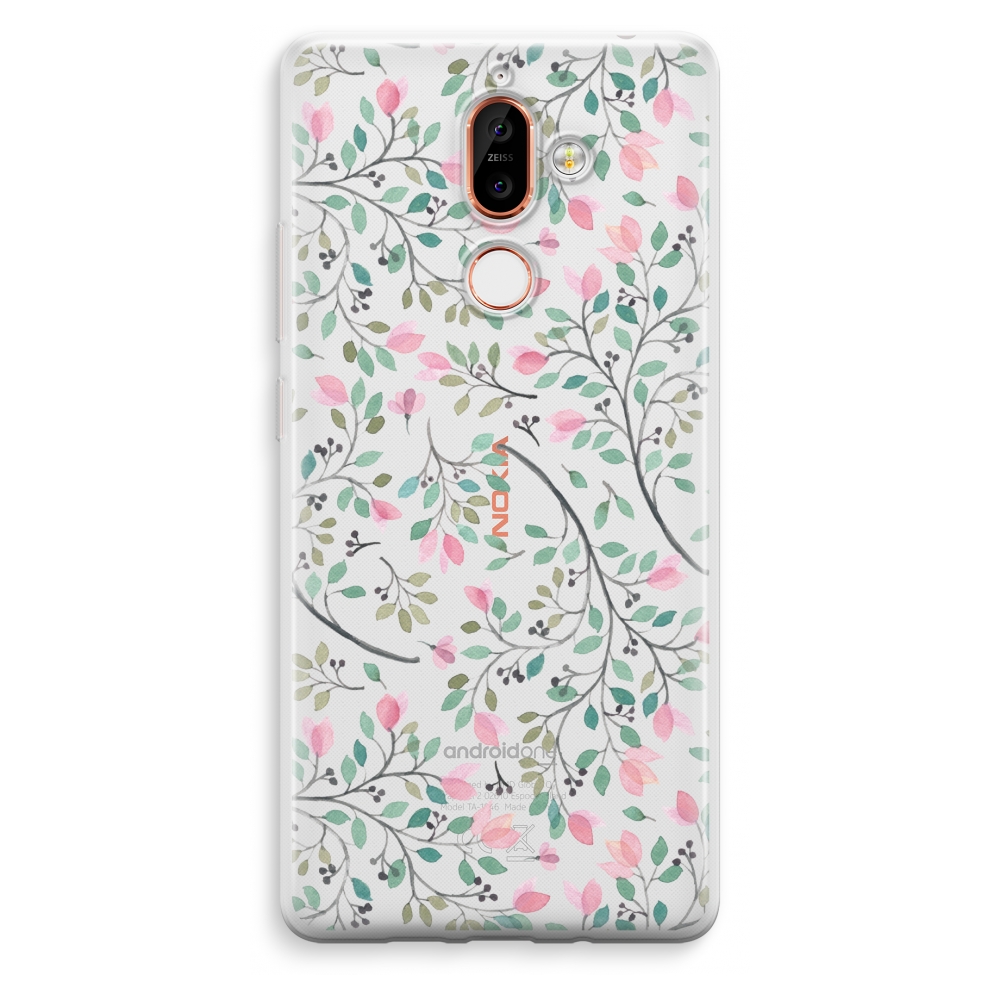 Nokia 7 Plus Transparant Hoesje Soft Sierlijke Bloemen nokia kopen in de aanbieding Nokia 7 Plus Transparant Hoesje Soft Sierlijke Bloemen nokia kopen in de aanbieding