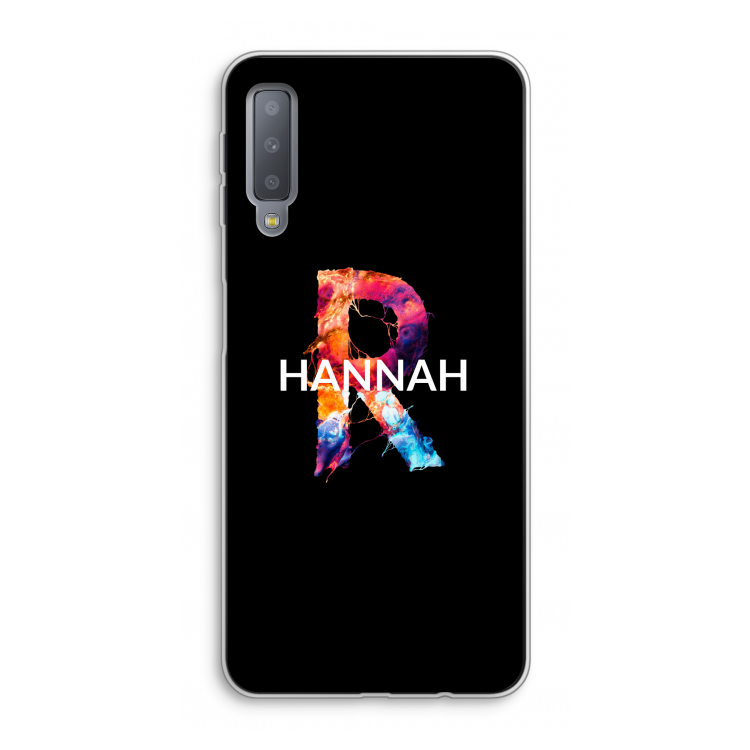 Abstract Spectrum: Samsung Galaxy A7 (2018) Transparant Hoesje