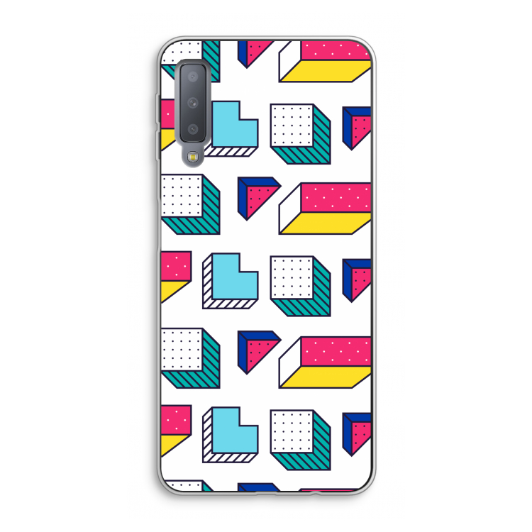 8-bit N°7: Samsung Galaxy A7 (2018) Transparant Hoesje
