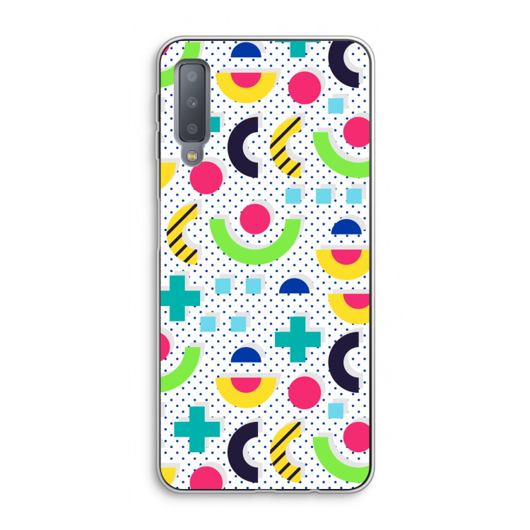 8-bit N°1: Samsung Galaxy A7 (2018) Transparant Hoesje
