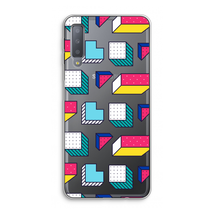 8-bit N°7: Samsung Galaxy A7 (2018) Transparant Hoesje