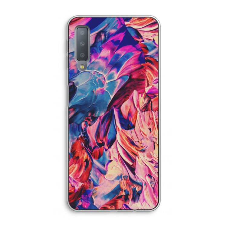 Pink Orchard: Samsung Galaxy A7 (2018) Transparant Hoesje