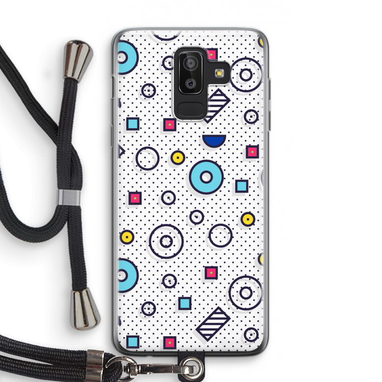 8-bit N°9: Samsung Galaxy J8 (2018) Transparant Hoesje met koord