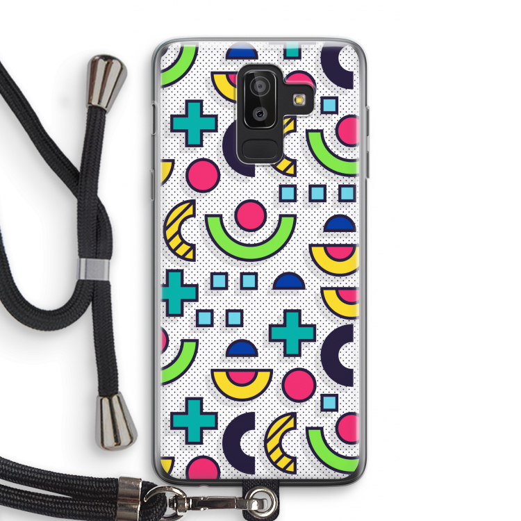 8-bit N°6: Samsung Galaxy J8 (2018) Transparant Hoesje met koord