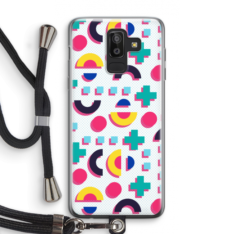 8-bit N°2: Samsung Galaxy J8 (2018) Transparant Hoesje met koord