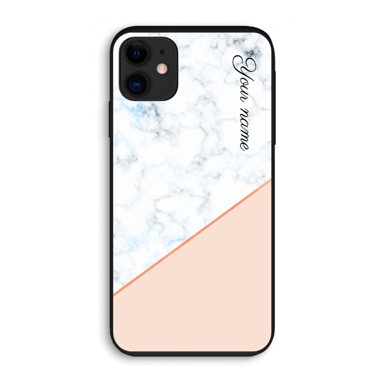 Marmer in stijl: iPhone 11 Biologisch afbreekbaar hoesje
