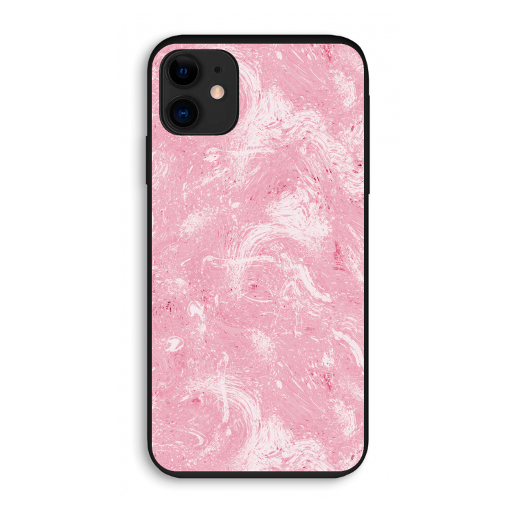 Abstract Painting Pink: iPhone 11 Biologisch afbreekbaar hoesje
