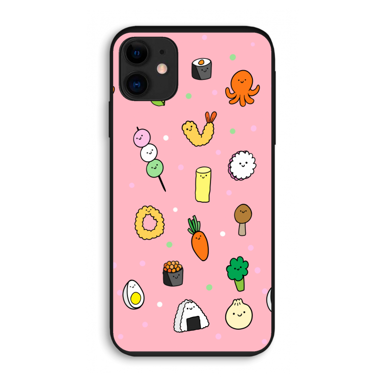Happy bento friends: iPhone 11 Biologisch afbreekbaar hoesje