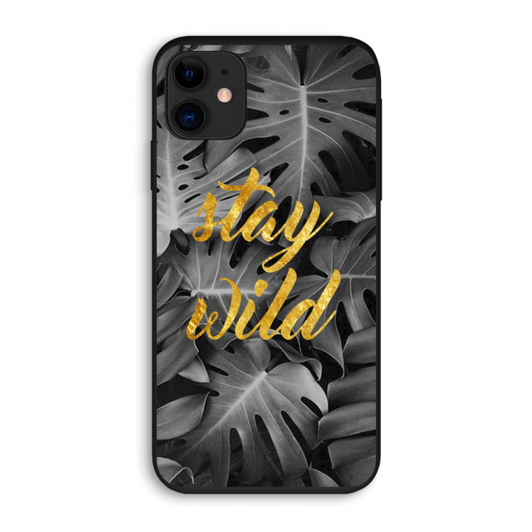 Stay wild: iPhone 11 Biologisch afbreekbaar hoesje