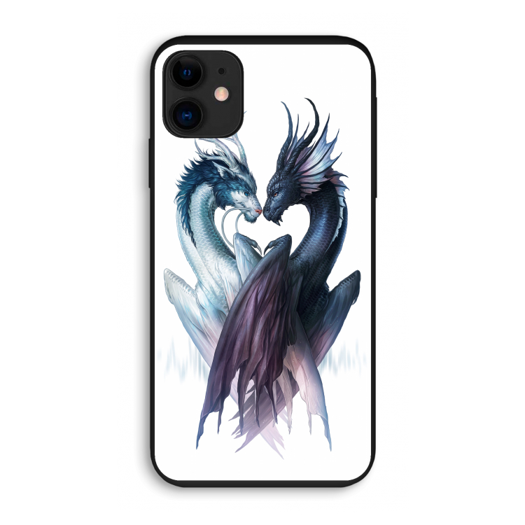 Yin Yang Dragons: iPhone 11 Biologisch afbreekbaar hoesje