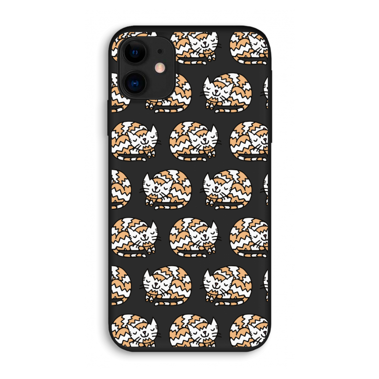 Slapende poes: iPhone 11 Biologisch afbreekbaar hoesje