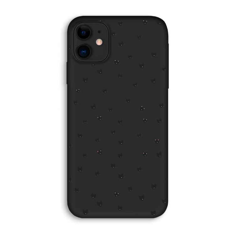 Kleine kattenkopjes: iPhone 11 Biologisch afbreekbaar hoesje