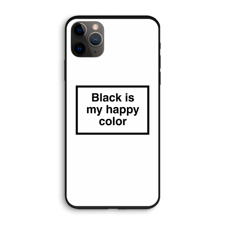 Black is my happy color: iPhone 11 Pro Biologisch afbreekbaar hoesje
