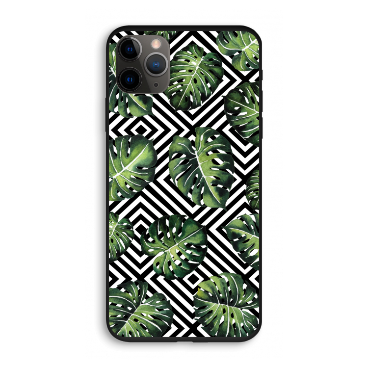 Geometrische jungle: iPhone 11 Pro Biologisch afbreekbaar hoesje