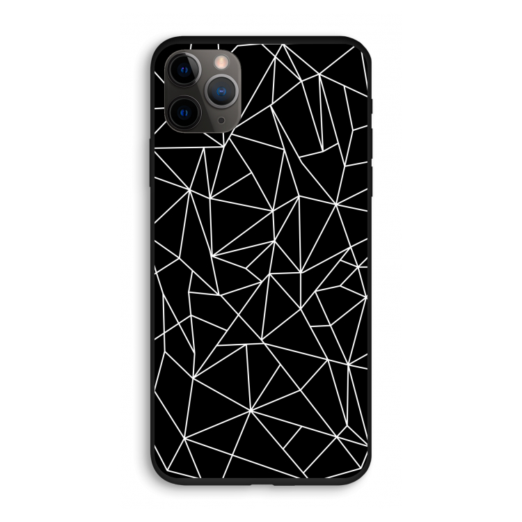 Geometrische lijnen wit: iPhone 11 Pro Biologisch afbreekbaar hoesje