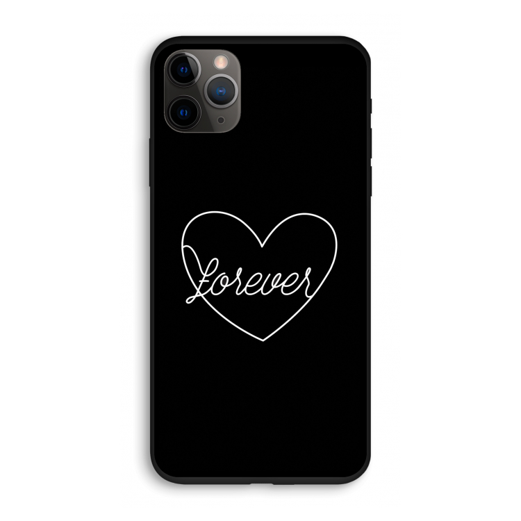 Forever heart black: iPhone 11 Pro Biologisch afbreekbaar hoesje