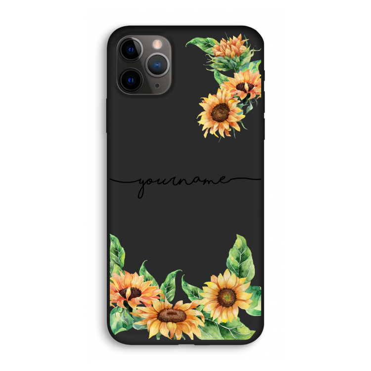 Zonnebloemen: iPhone 11 Pro Biologisch afbreekbaar hoesje