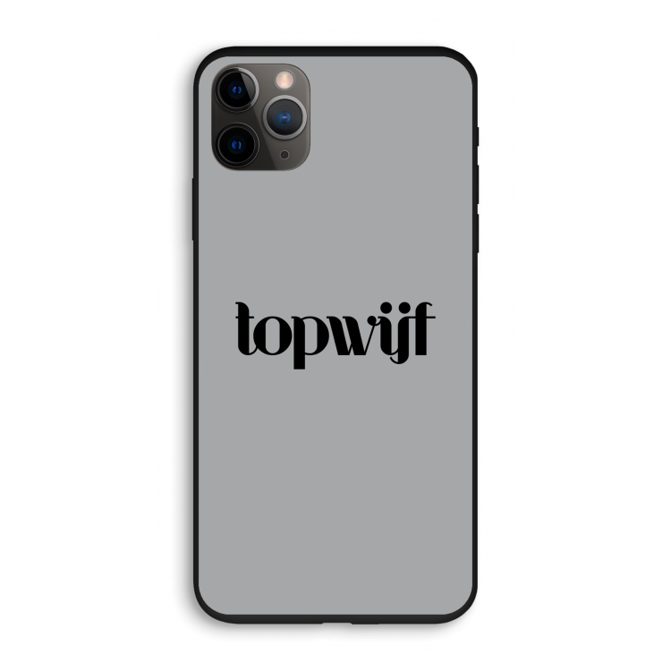Topwijf Grijs Zwart: iPhone 11 Pro Biologisch afbreekbaar hoesje