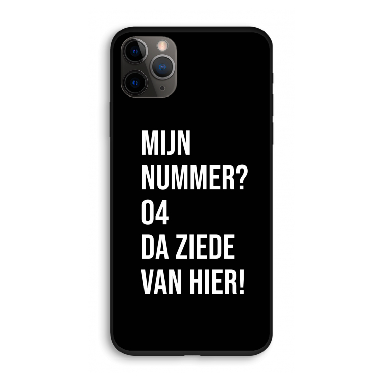 Da ziede van hier - Zwart: iPhone 11 Pro Biologisch afbreekbaar hoesje