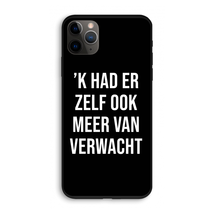 Meer verwacht - Zwart: iPhone 11 Pro Biologisch afbreekbaar hoesje