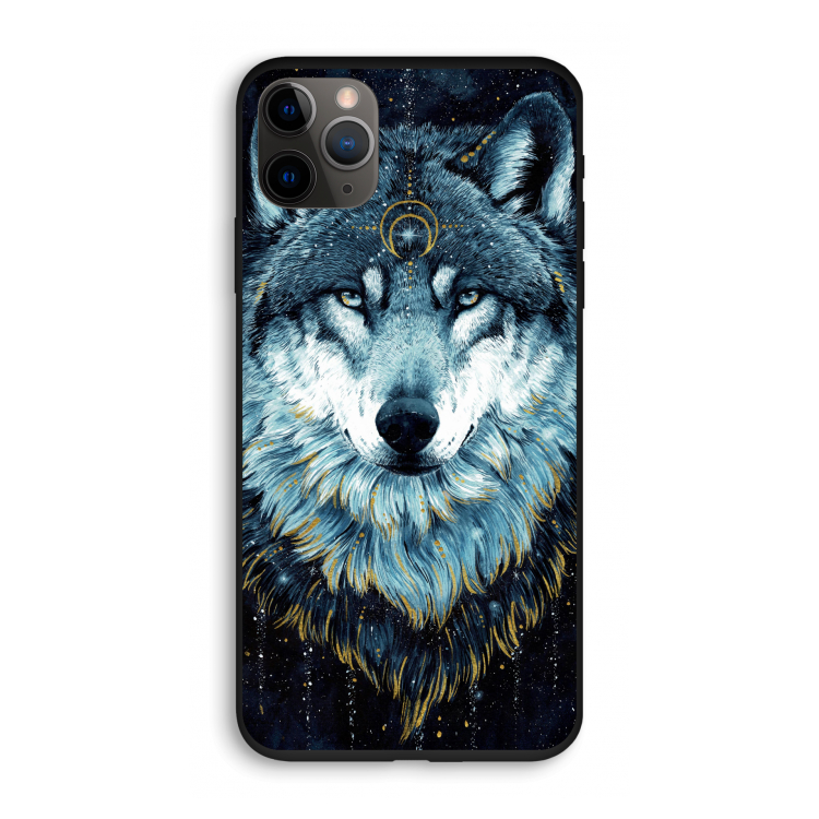 Darkness Wolf: iPhone 11 Pro Biologisch afbreekbaar hoesje