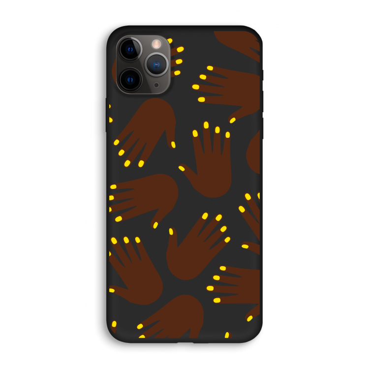 Hands dark: iPhone 11 Pro Biologisch afbreekbaar hoesje