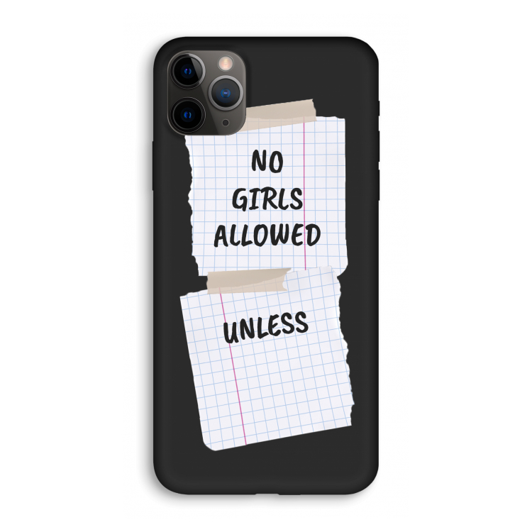 No Girls Allowed Unless: iPhone 11 Pro Biologisch afbreekbaar hoesje