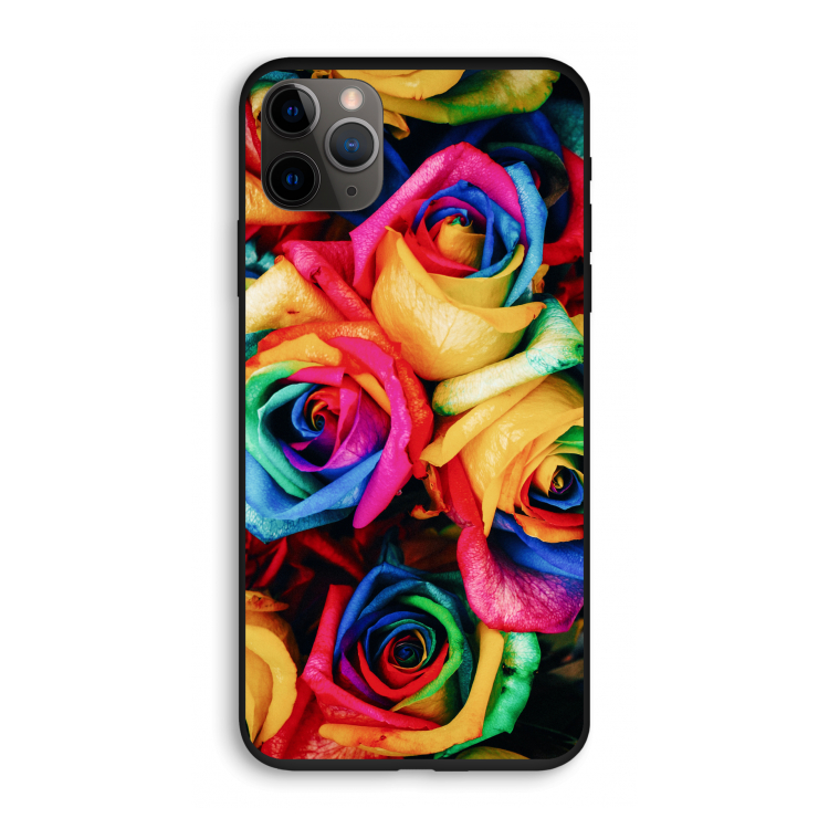 Neon bloemen: iPhone 11 Pro Biologisch afbreekbaar hoesje