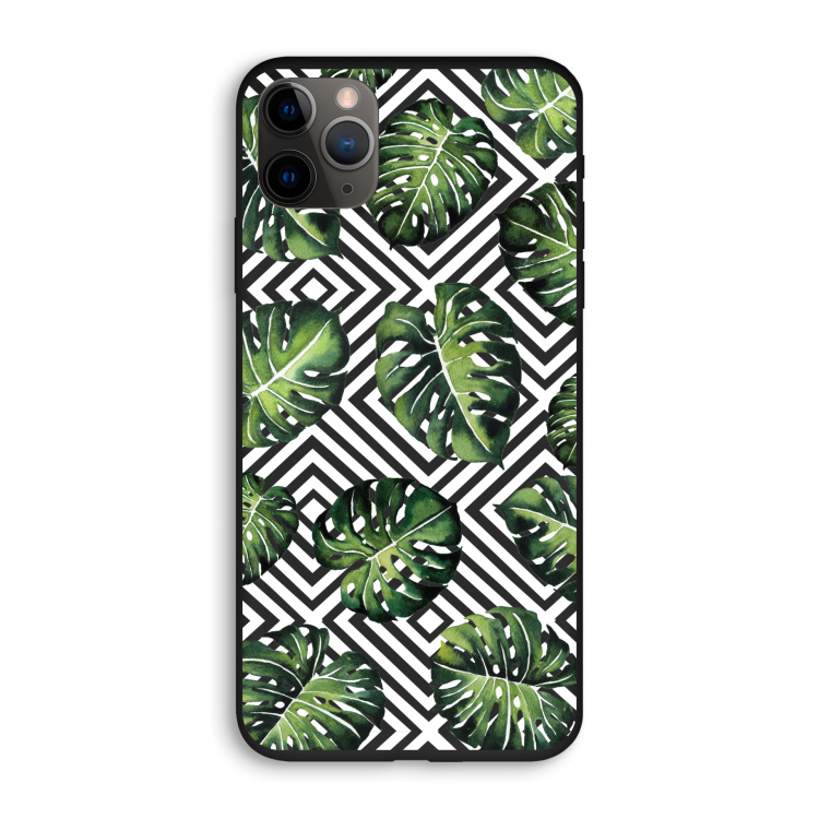 Geometrische jungle: iPhone 11 Pro Biologisch afbreekbaar hoesje