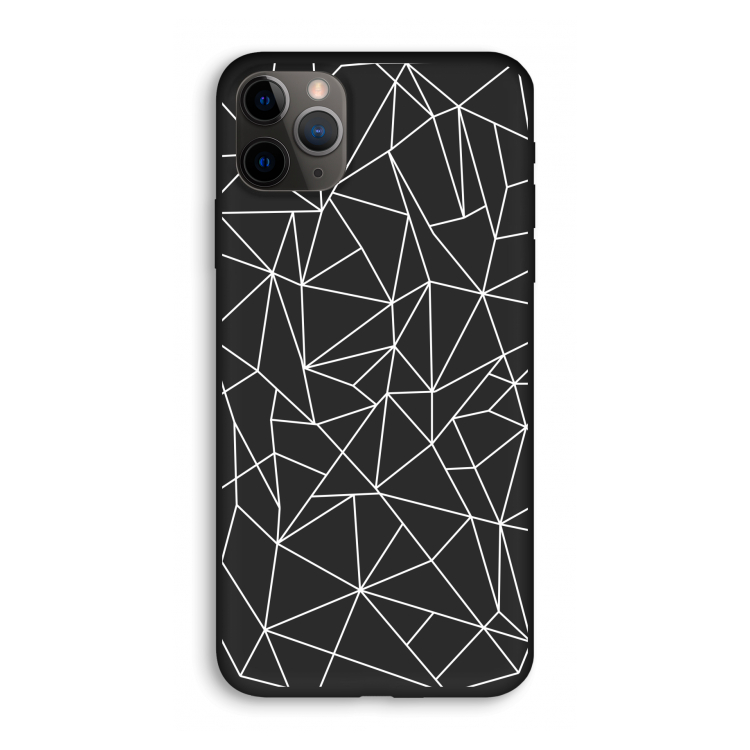 Geometrische lijnen wit: iPhone 11 Pro Biologisch afbreekbaar hoesje