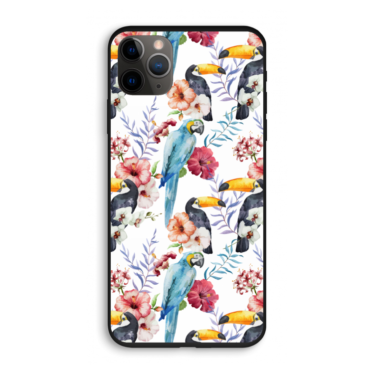 Bloemen tukan: iPhone 11 Pro Biologisch afbreekbaar hoesje