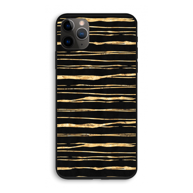 Gouden strepen: iPhone 11 Pro Biologisch afbreekbaar hoesje