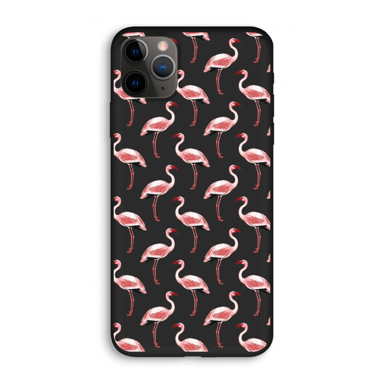 Flamingoprint groen: iPhone 11 Pro Biologisch afbreekbaar hoesje
