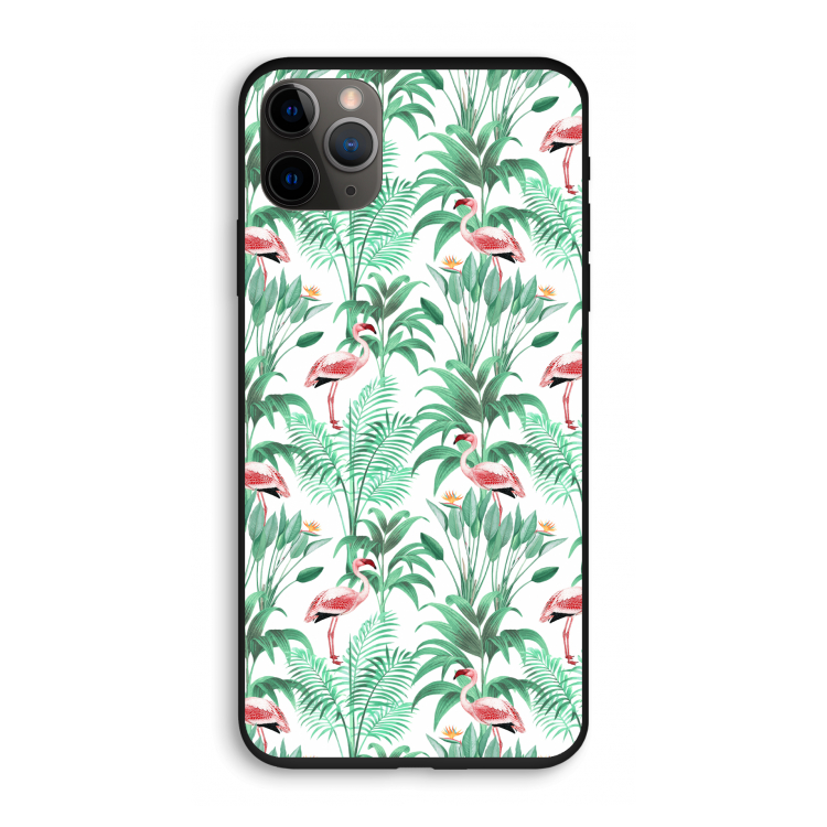 Flamingo bladeren: iPhone 11 Pro Biologisch afbreekbaar hoesje