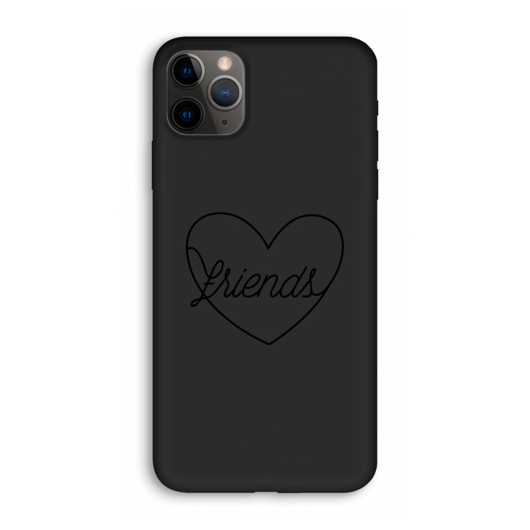 Friends heart black: iPhone 11 Pro Biologisch afbreekbaar hoesje