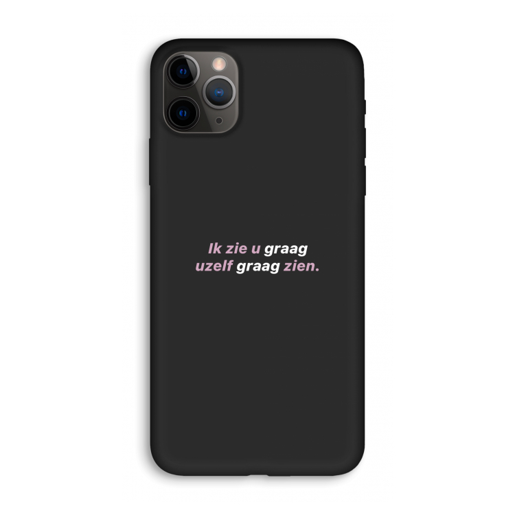 uzelf graag zien: iPhone 11 Pro Max Biologisch afbreekbaar hoesje