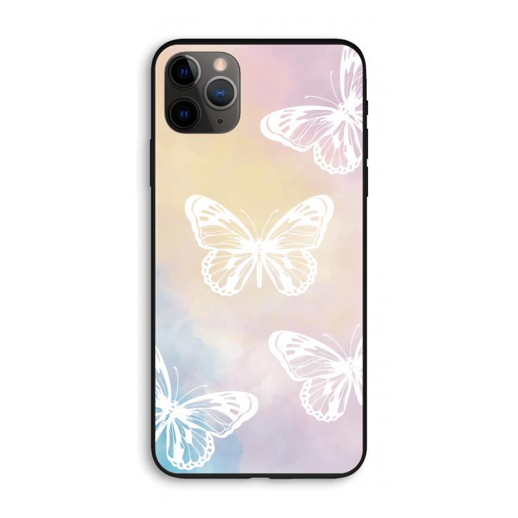 White butterfly: iPhone 11 Pro Max Biologisch afbreekbaar hoesje