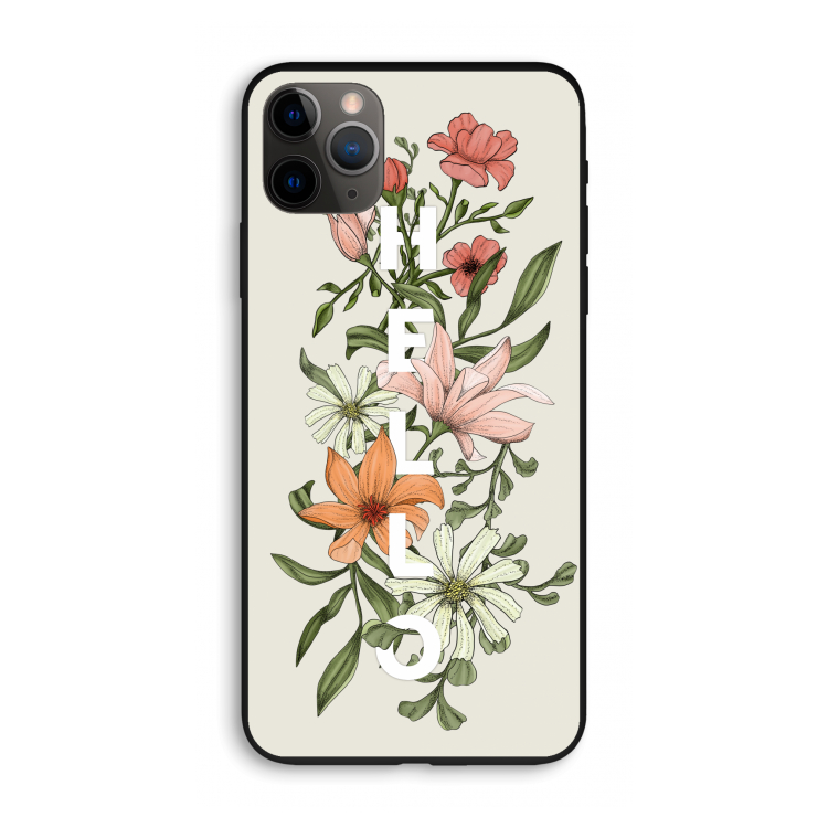 Hello bloemen: iPhone 11 Pro Max Biologisch afbreekbaar hoesje