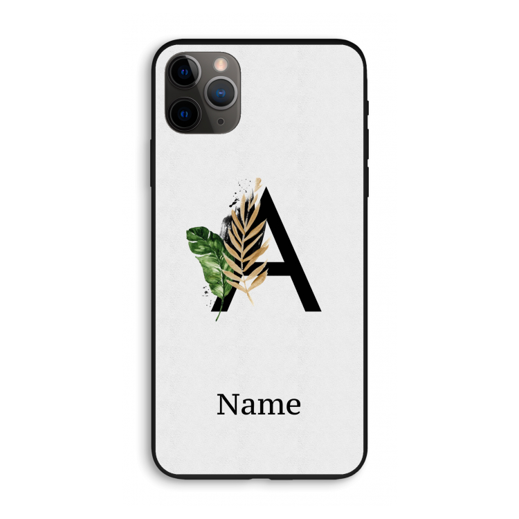 Charcoal Flora: iPhone 11 Pro Max Biologisch afbreekbaar hoesje