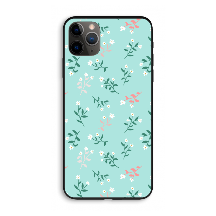 Small white flowers: iPhone 11 Pro Max Biologisch afbreekbaar hoesje