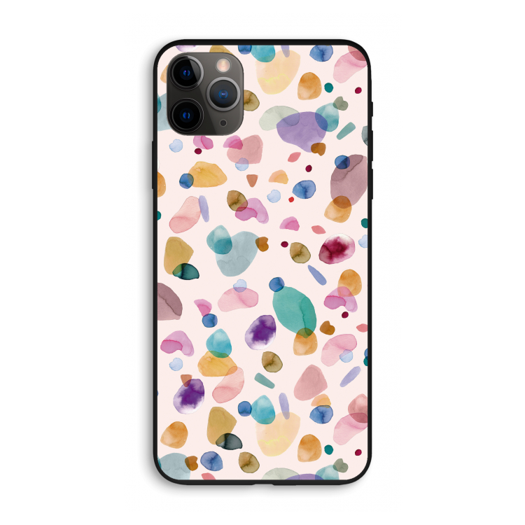 Terrazzo Memphis Pink: iPhone 11 Pro Max Biologisch afbreekbaar hoesje