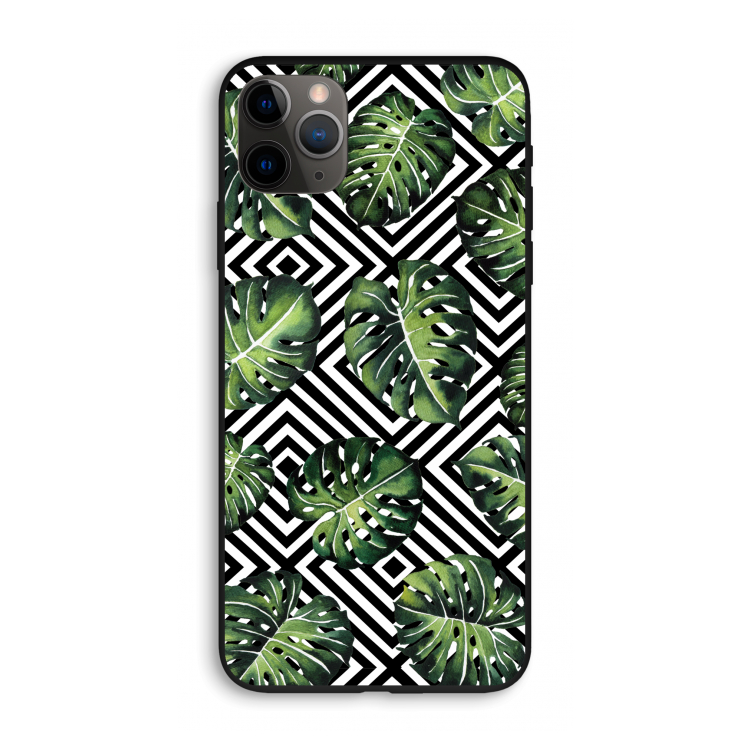 Geometrische jungle: iPhone 11 Pro Max Biologisch afbreekbaar hoesje