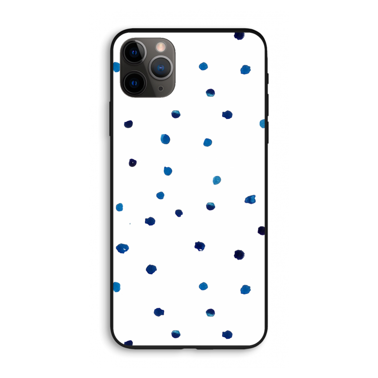 Blauwe stippen: iPhone 11 Pro Max Biologisch afbreekbaar hoesje